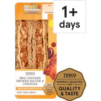 Tesco Bbq Chicken Bacon & Cheese Sandwich