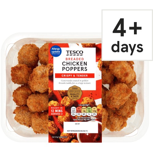 Tesco Breaded Chicken Poppers (300g)