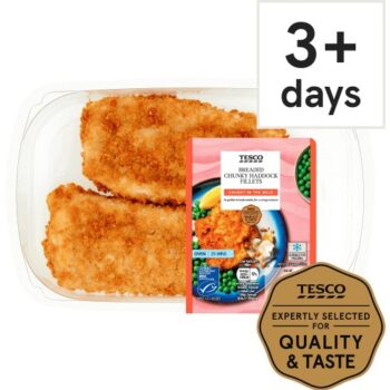 Tesco Breaded Chunky Haddock Fillets (350g)