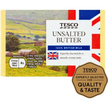 Tesco British Unsalted Butter (250g)