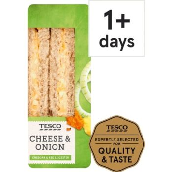 Tesco Cheese & Onion Sandwich