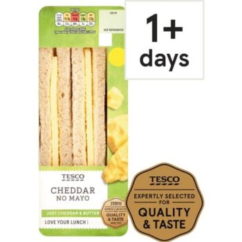 Tesco Cheese Sandwich No Mayonnaise