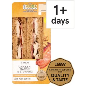 Tesco Chicken Bacon & Stuffing Sandwich
