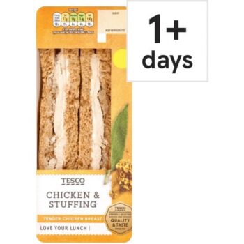 Tesco Chicken & Stuffing Sandwich