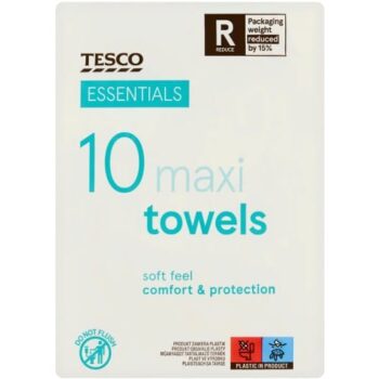Tesco Essentials Maxi Towels (10)