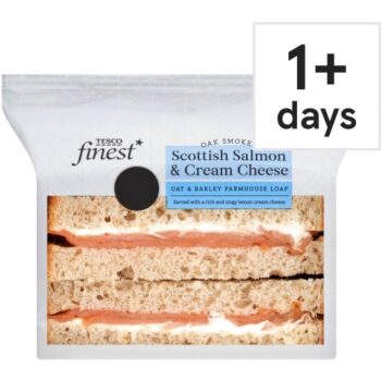 Tesco Finest Smoked Scottish Salmon & Cream Cheese Sandwich