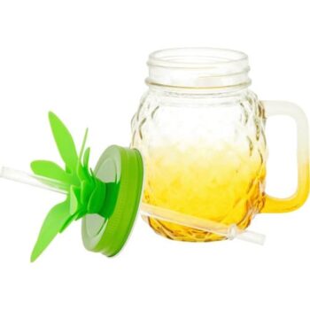 Tesco Pineapple Shaped Drinking Jar