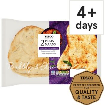Tesco Plain Naan Bread (2)