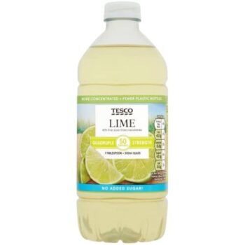 Tesco Quadruple Strength Lime No Added Sugar (750ml)