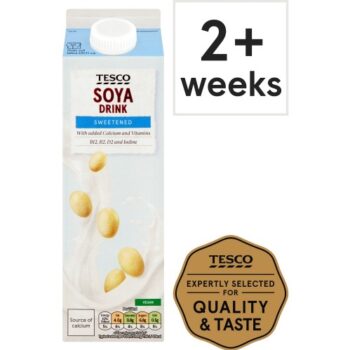 Tesco Sweetened Soya Drink (1 Litre)