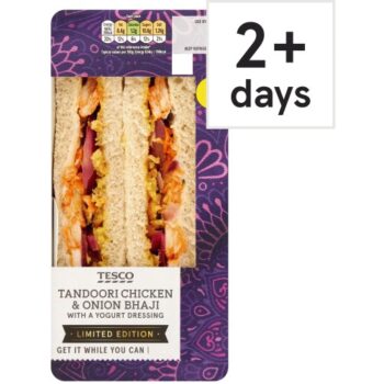 Tesco Tandoori Chicken and Onion Bhaji Sandwich