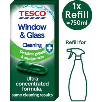 Tesco Window & Glass Cleaning Refill (9ml)