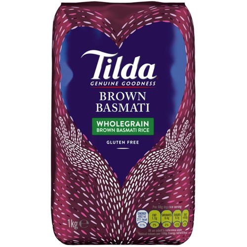 Tilda Wholegrain Basmati Brown Rice (6 x 1kg)