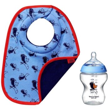 Tommee Tippee Limited Edition 60-Year Anniversary Bib and Bottle Gift Set Blue