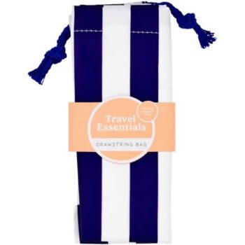 Travel Essentials drawstring bag