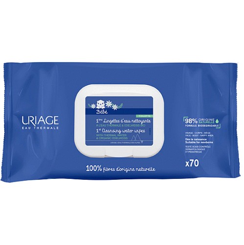 Uriage Baby 1st Water Cleansing Wipes