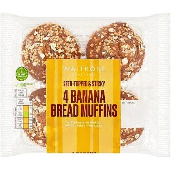 Waitrose Banana Bread Muffins (4)