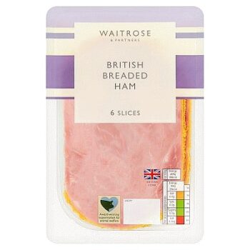 Waitrose British Breaded Ham 6 Slices (115g)