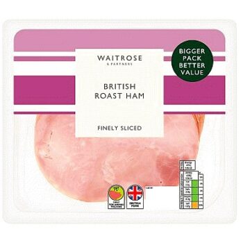 Waitrose British Roast Ham Finely Sliced (200g)