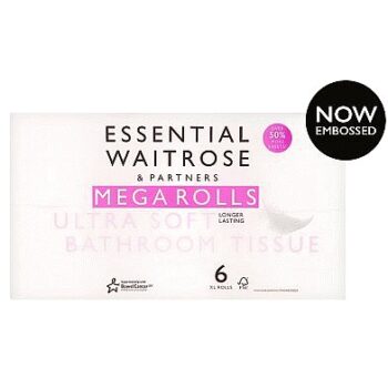 Waitrose Essentials Mega Roll 6x300 sheets (6)