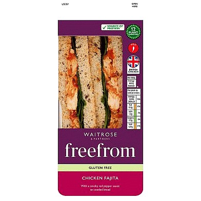 Waitrose FreeFrom Chicken Fajita Sandwich each