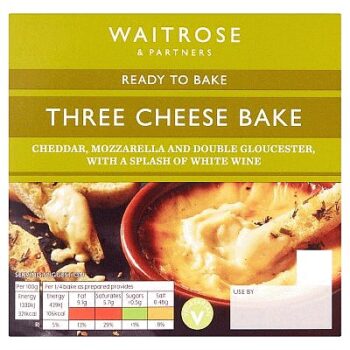 Waitrose Three Cheese Bake Strength 3 (150g)