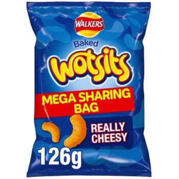 Walkers Wotsits Really Cheesy Sharing Snacks (126g)