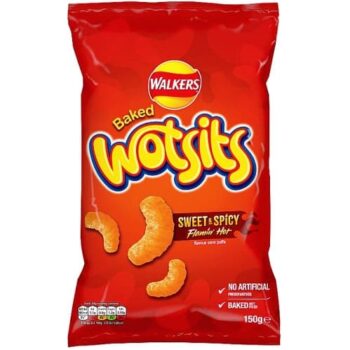 Walkers Wotsits Sweet & Spicy Sharing Snacks Crisps (150g)