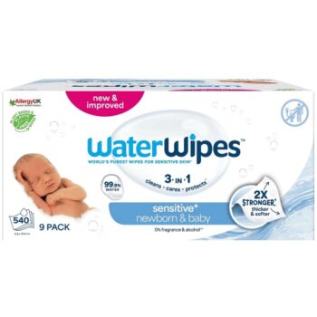 WaterWipes Sensitive Biodegradable Baby Wipes 540 Wipes (60)