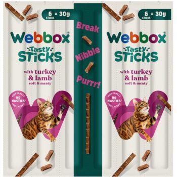 Webbox Tasty Sticks Cat Treats Turkey And Lamb