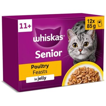 Whiskas 11+ Poultry Feasts in Jelly (12 x 85g)