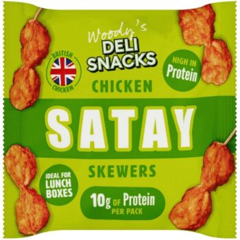 Woody's Deli Snacks Chicken Satay Skewers (56g)