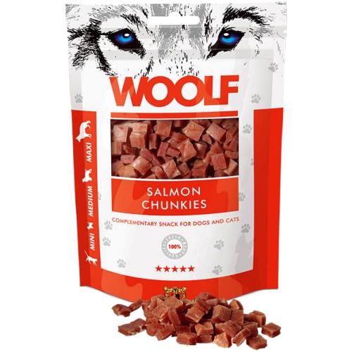 Woolf Salmon Chunkies Dog Treats