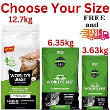 World's Best Quick Clumping Comfort Care Unscented Cat Litter