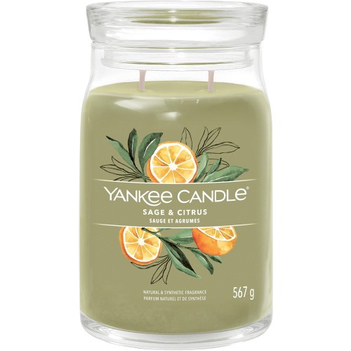Yankee Candle Signature Large Jar Sage & Citrus (567g)