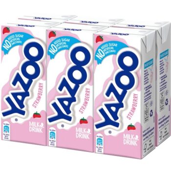 Yazoo Strawberry Milk Drink 6x200 No Added Sugar (6 x 200ml)
