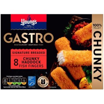 Young's Gastro Signature Breaded 8 Haddock Fish Fingers (320g)