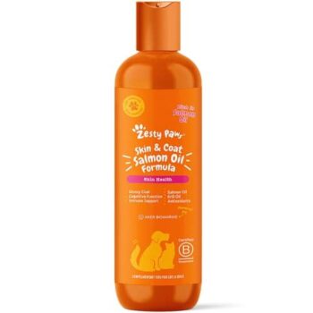 Zesty Paws Skin And Coat Salmon Oil For Dogs And Cats (250ml)